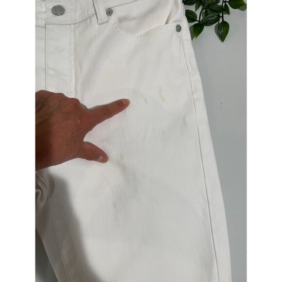 Lauren Ralph Lauren Womens White Premier Straight Cropped Jeans Size 8 - Picture 10 of 14